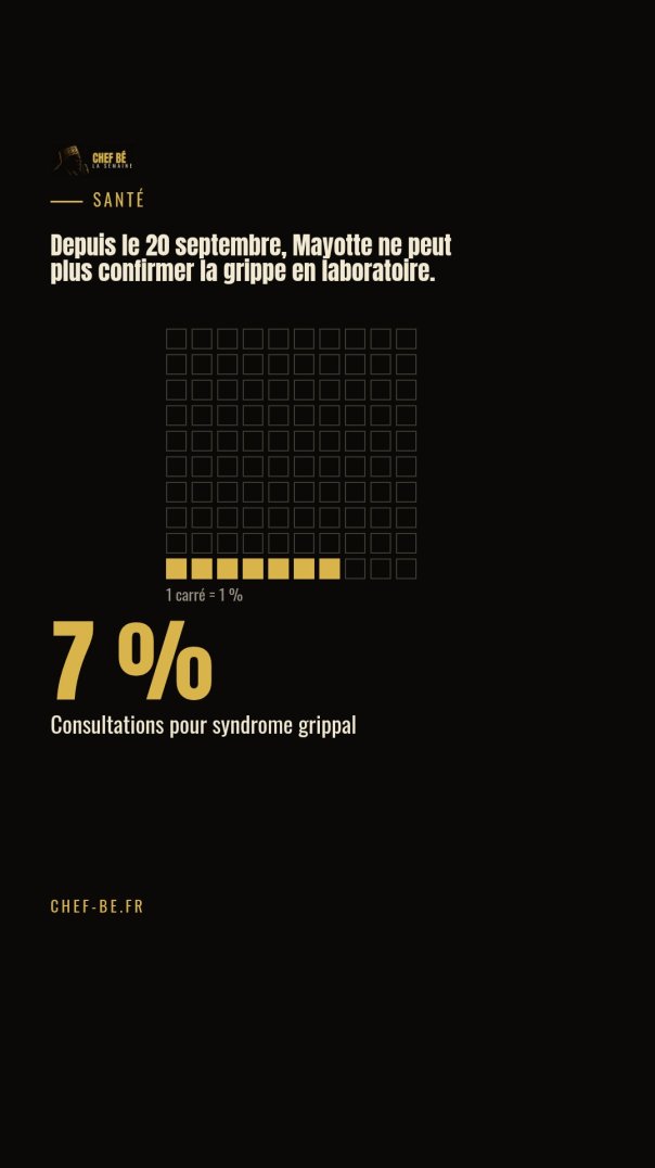 ⁣Mayotte ne peut plus confirmer la grippe faute de réactifs